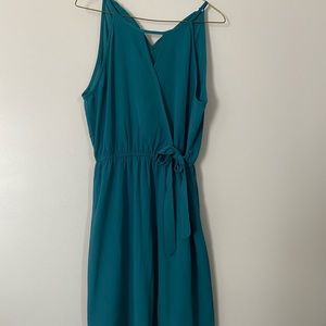 Blue Layne Boutique wedding guest dress.